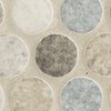 Msi Stonella Penny Round 12 in. x 12 in. Glossy Glass Mesh-Mounted Mosaic Tile, 15 sq ft, 15PK ZOR-MD-0558